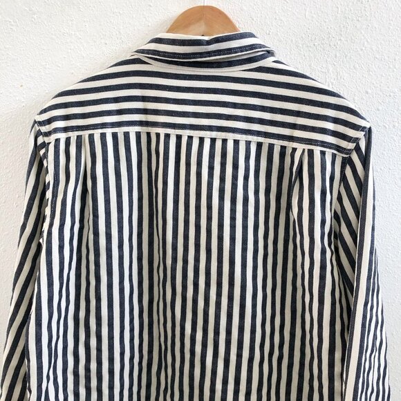 OKONKWO Long Sleeve Striped Button Down Shirt Size 2XL - Picture 3 of 9